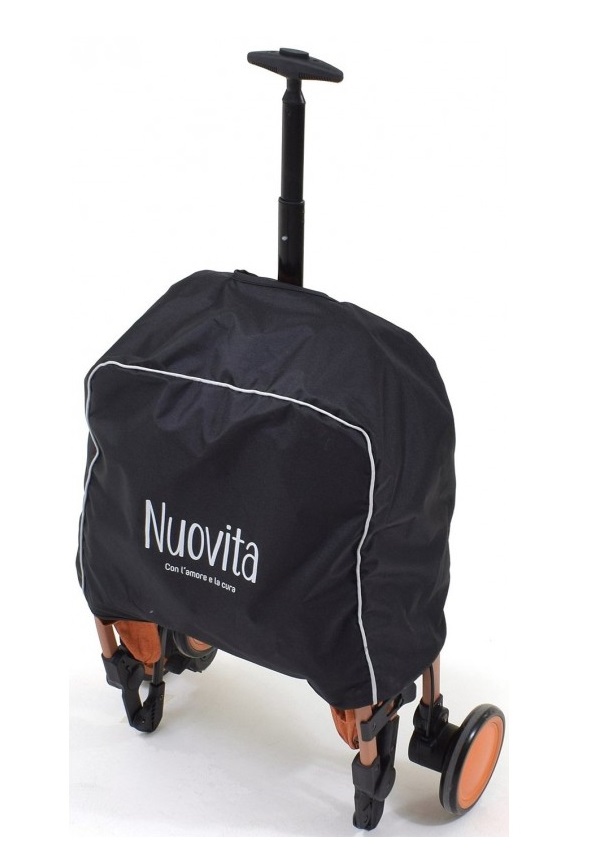 Прогулочная коляска Nuovita Giro Lux, Оранжевый, Черный  